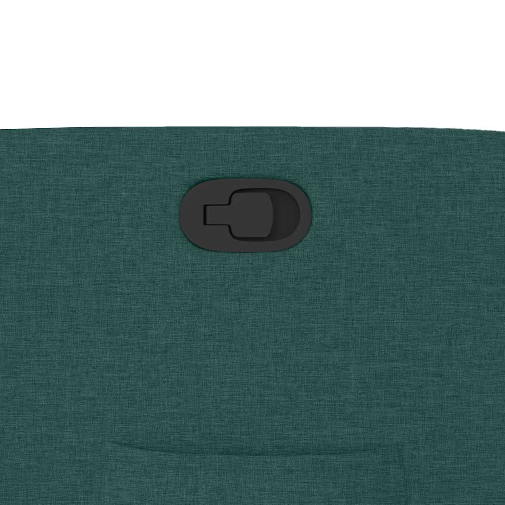 vidaXL Fauteuil relax vert foncé en tissu
