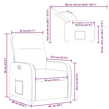 vidaXL Fauteuil relax vert foncé en tissu