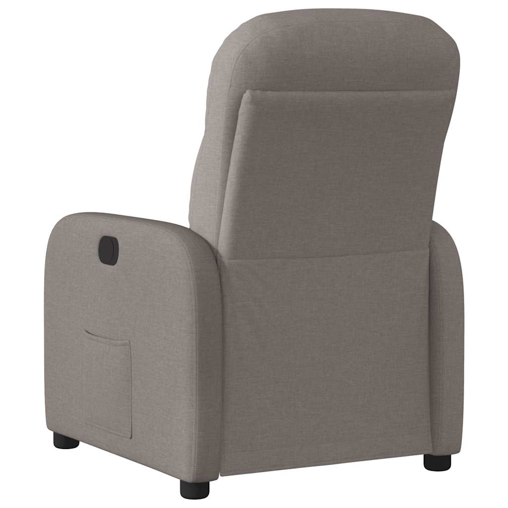 vidaXL Fauteuil relax Taupe Tissu