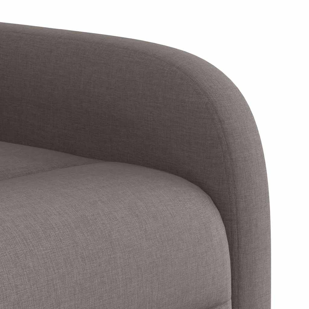 vidaXL Fauteuil relax Taupe Tissu