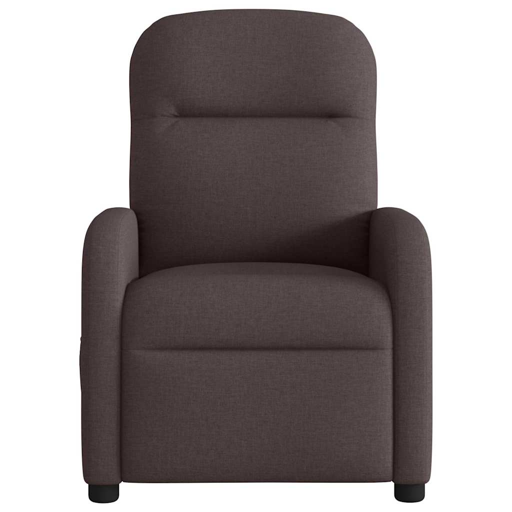 vidaXL Massagesessel Dunkelbraun Stoff