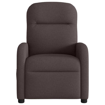 vidaXL Massagesessel Dunkelbraun Stoff