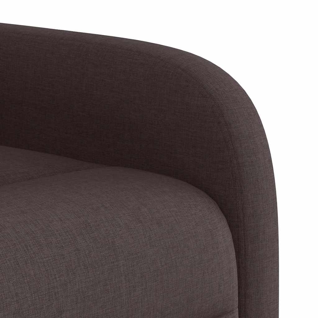 vidaXL Massagesessel Dunkelbraun Stoff