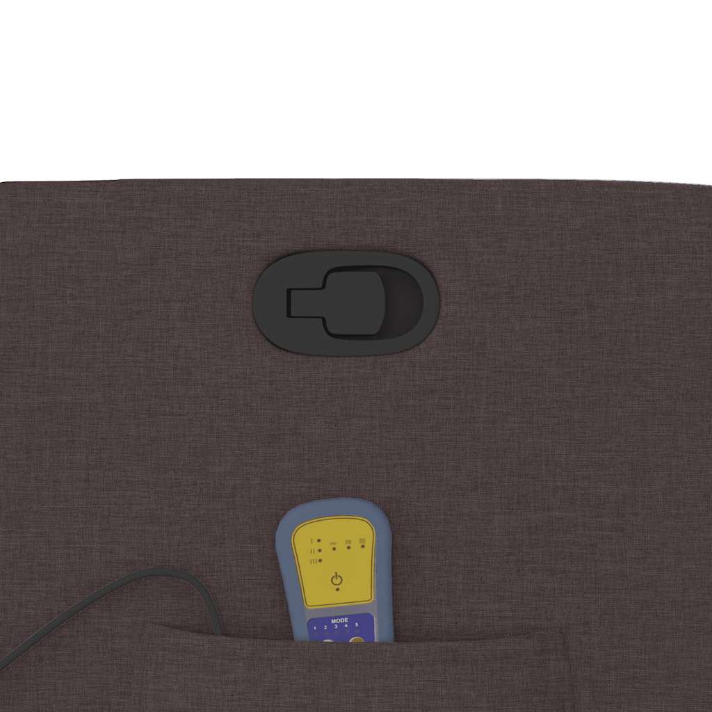 vidaXL Massagesessel Dunkelbraun Stoff