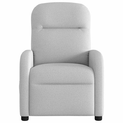vidaXL Fauteuil de massage gris nuage en tissu