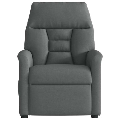 vidaXL Fauteuil de relaxation gris foncé en tissu