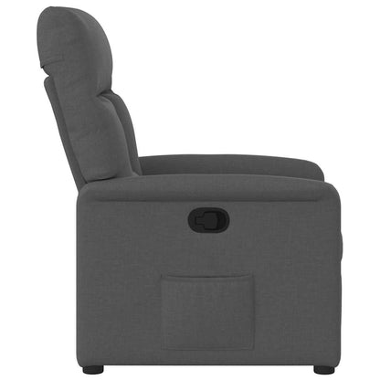vidaXL Fauteuil de relaxation gris foncé en tissu