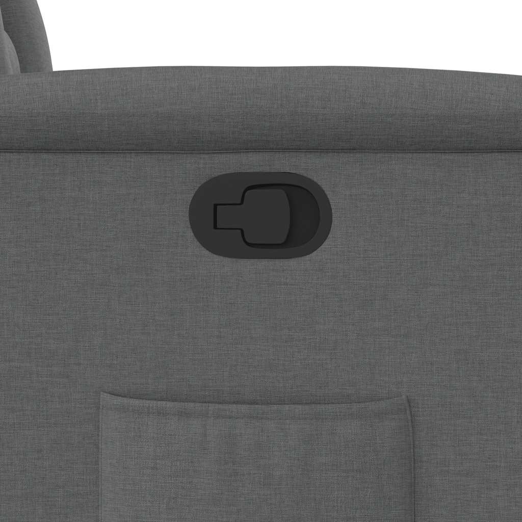 vidaXL Fauteuil de relaxation gris foncé en tissu