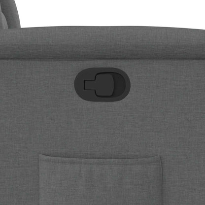 vidaXL Fauteuil de relaxation gris foncé en tissu
