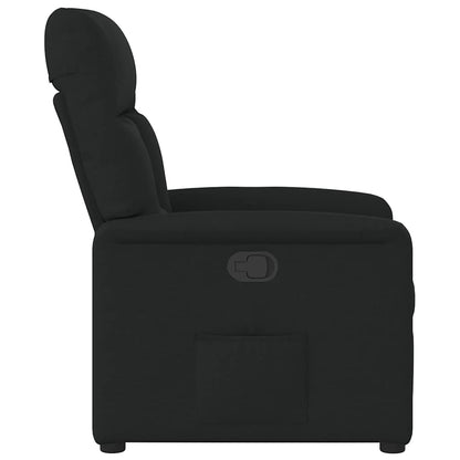 vidaXL Fauteuil de relaxation noir en tissu