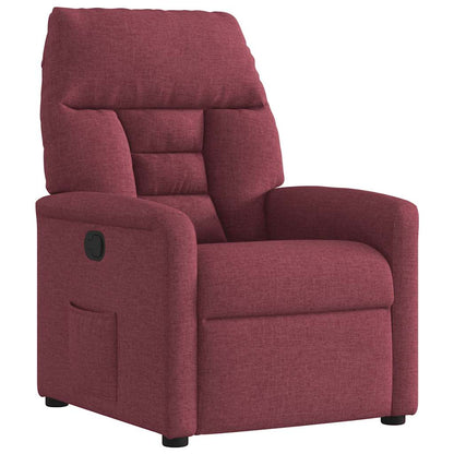 vidaXL Fauteuil relax Rouge bordeaux Tissu