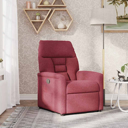 vidaXL Fauteuil relax Rouge bordeaux Tissu