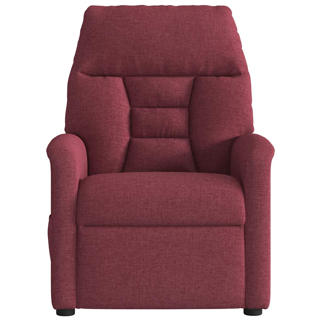 vidaXL Fauteuil relax Rouge bordeaux Tissu