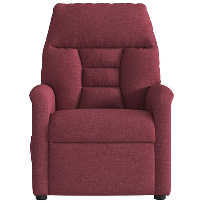 vidaXL Fauteuil relax Rouge bordeaux Tissu