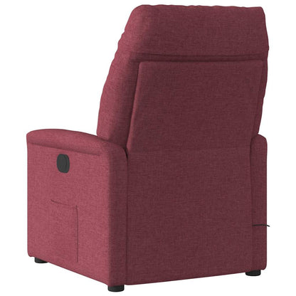 vidaXL Fauteuil relax Rouge bordeaux Tissu
