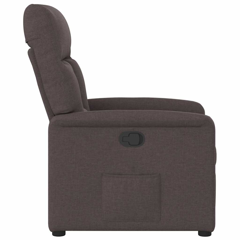 vidaXL Relaxsessel Dunkelbraun Stoff