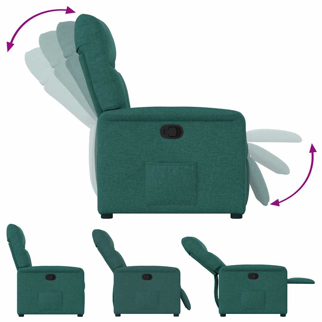 vidaXL Relaxsessel Dunkelgrün Stoff