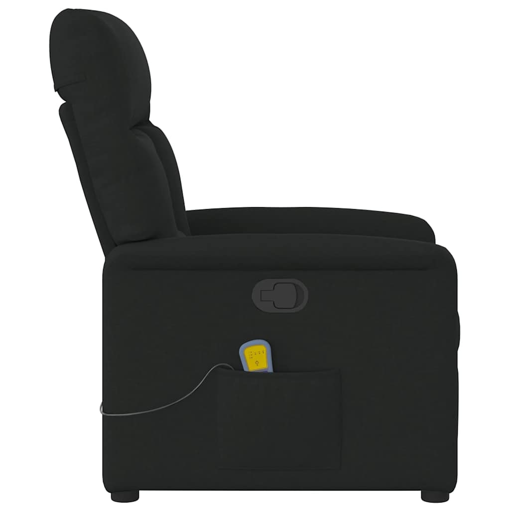vidaXL Massagesessel Schwarz Stoff