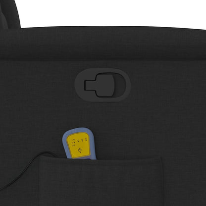 Massagesessel Schwarz Stoff