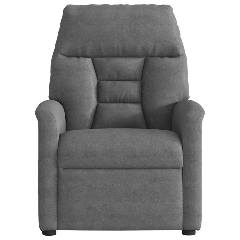 vidaXL Relaxsessel Dunkelgrau Mikrofasergewebe