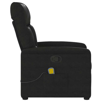 vidaXL Massagesessel Schwarz Mikrofasergewebe