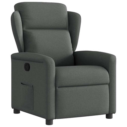 vidaXL Fauteuil de relaxation gris foncé en tissu