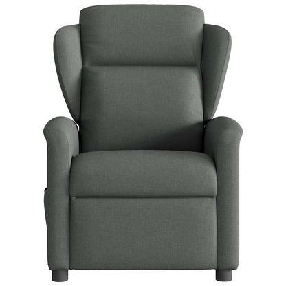 vidaXL Fauteuil de relaxation gris foncé en tissu