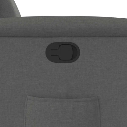 vidaXL Fauteuil de relaxation gris foncé en tissu