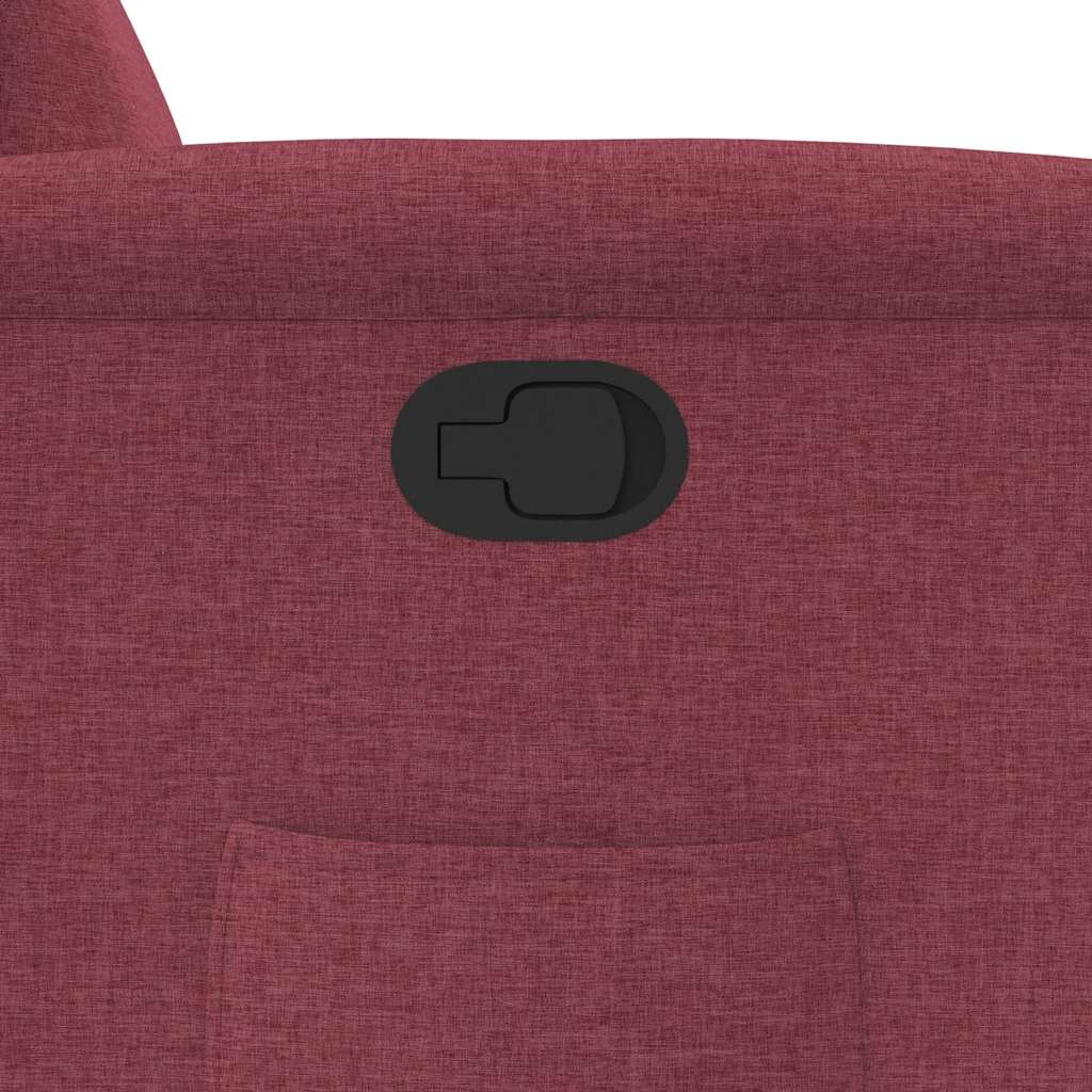 vidaXL Fauteuil relax Rouge bordeaux Tissu