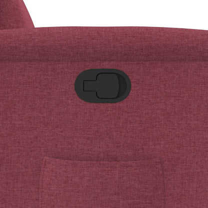 vidaXL Fauteuil relax Rouge bordeaux Tissu