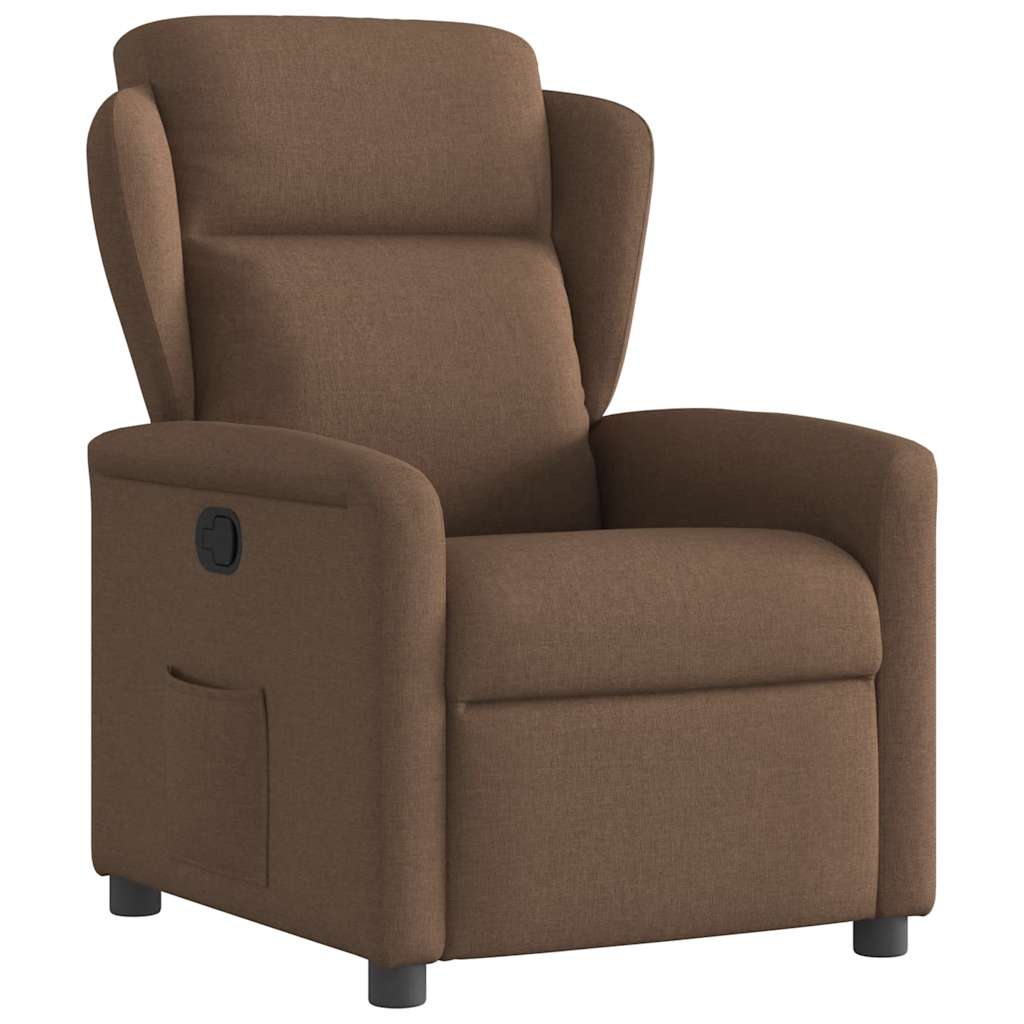 Fauteuil relax vidaXL marron tissu