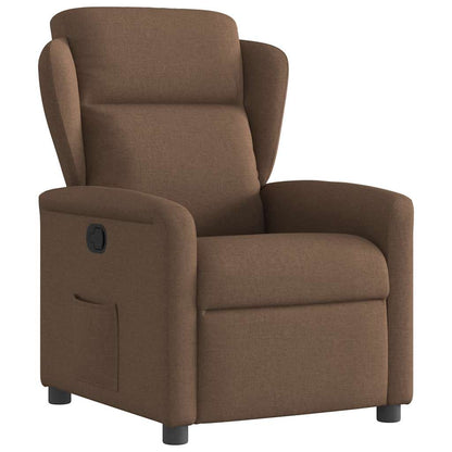 Fauteuil relax vidaXL marron tissu
