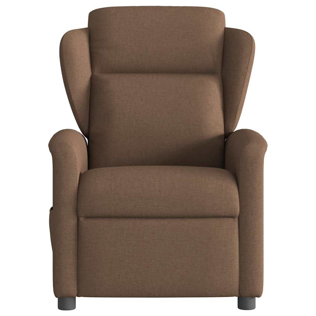 Fauteuil relax vidaXL marron tissu