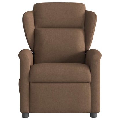 Fauteuil relax vidaXL marron tissu