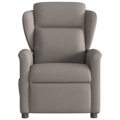 vidaXL Fauteuil relax Taupe Tissu
