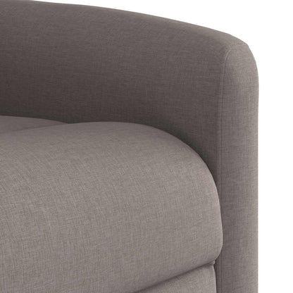 vidaXL Fauteuil relax Taupe Tissu