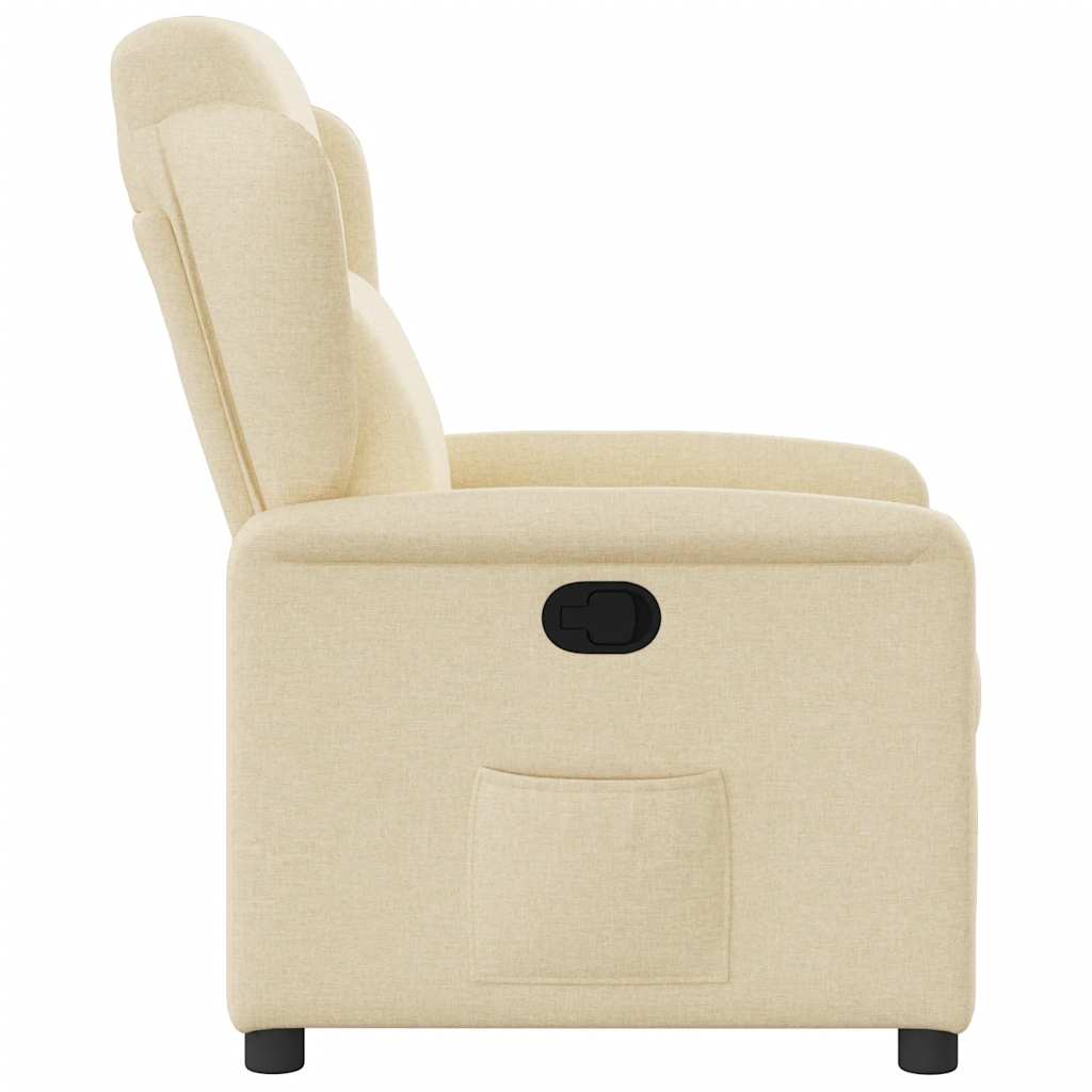 vidaXL Relaxsessel Creme Stoff
