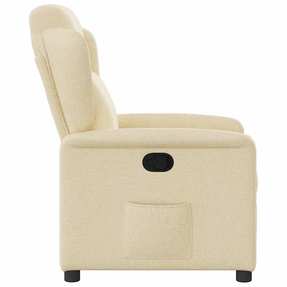 vidaXL Relaxsessel Creme Stoff