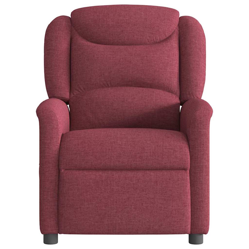 vidaXL Fauteuil relax Rouge bordeaux Tissu