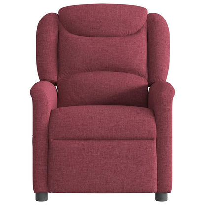 vidaXL Fauteuil relax Rouge bordeaux Tissu