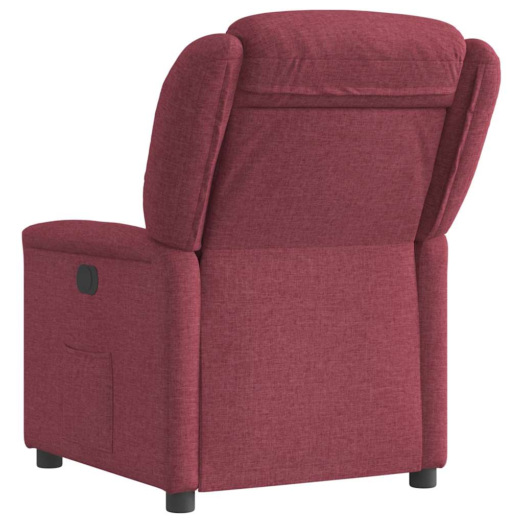 vidaXL Fauteuil relax Rouge bordeaux Tissu