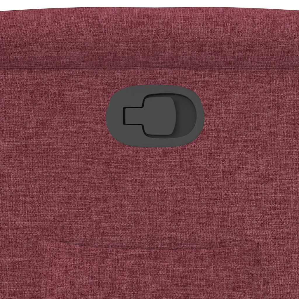 vidaXL Fauteuil relax Rouge bordeaux Tissu