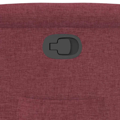 vidaXL Fauteuil relax Rouge bordeaux Tissu