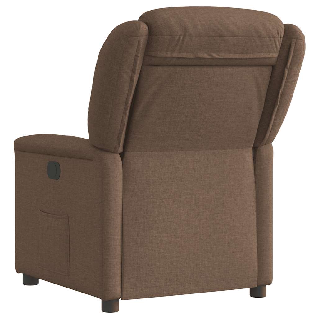 Fauteuil relax vidaXL marron tissu