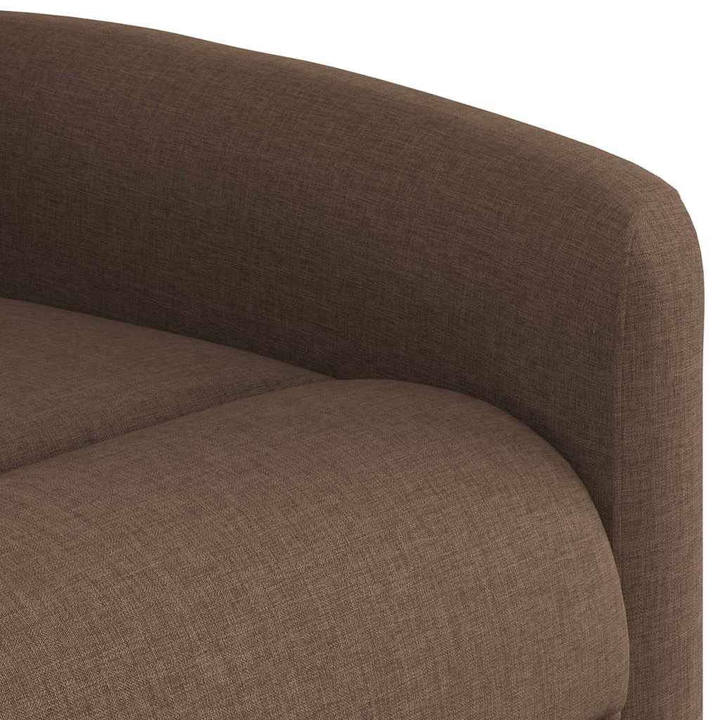 Fauteuil relax vidaXL marron tissu