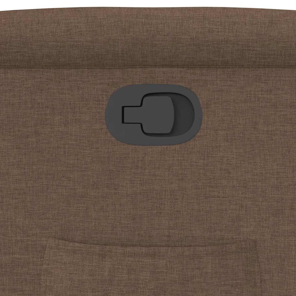 Fauteuil relax vidaXL marron tissu