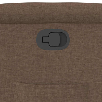Fauteuil relax vidaXL marron tissu