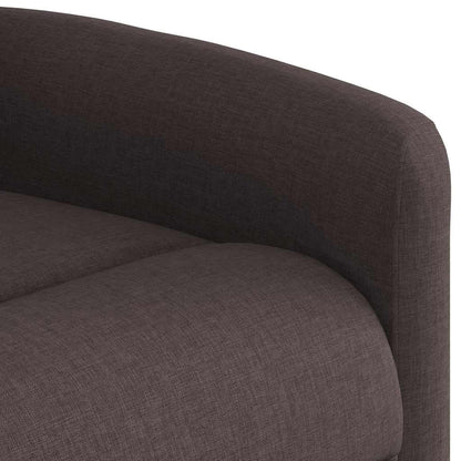vidaXL Fauteuil relax marron foncé en tissu