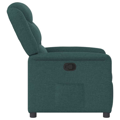 vidaXL Fauteuil relax vert foncé en tissu