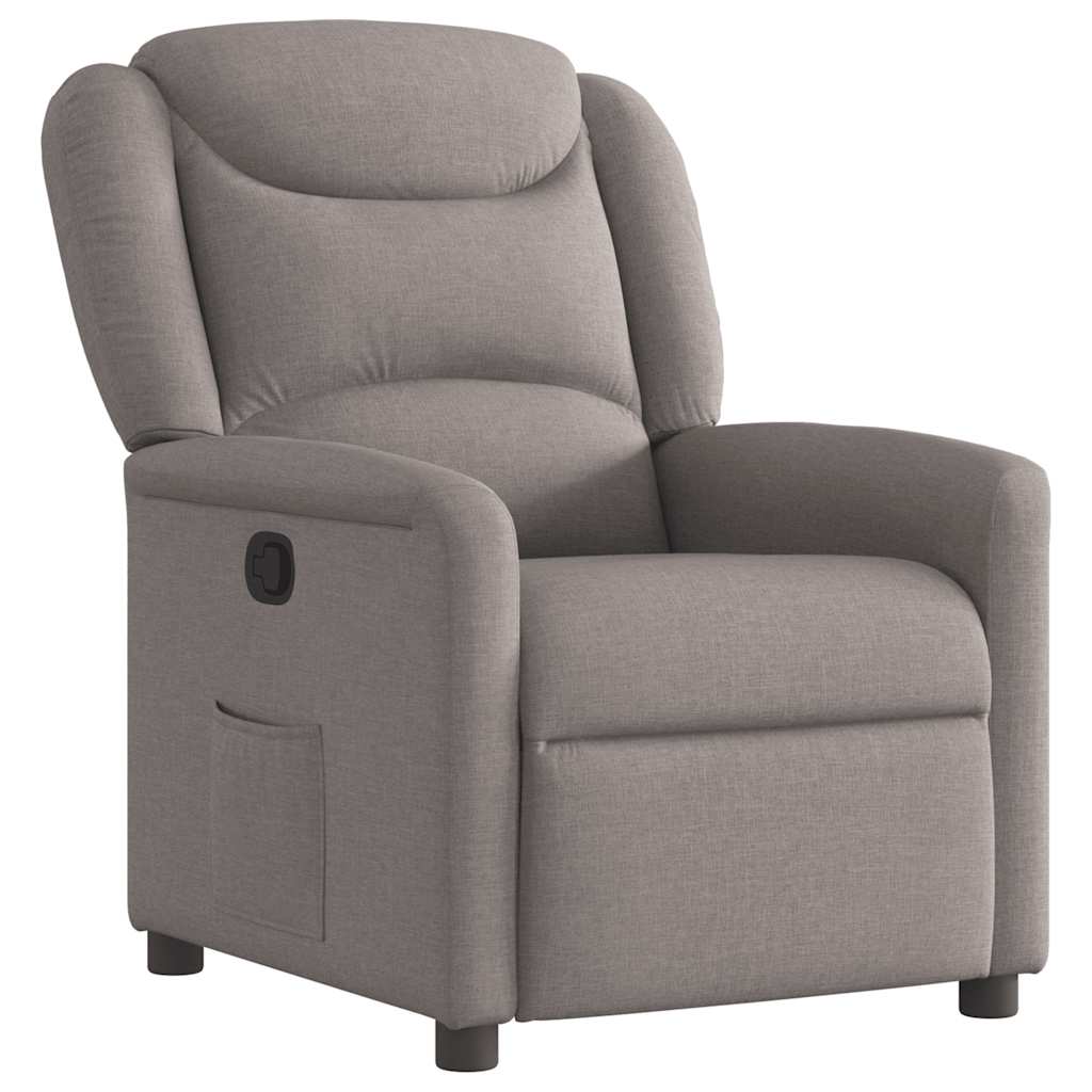 vidaXL Relaxsessel Taupe Stoff